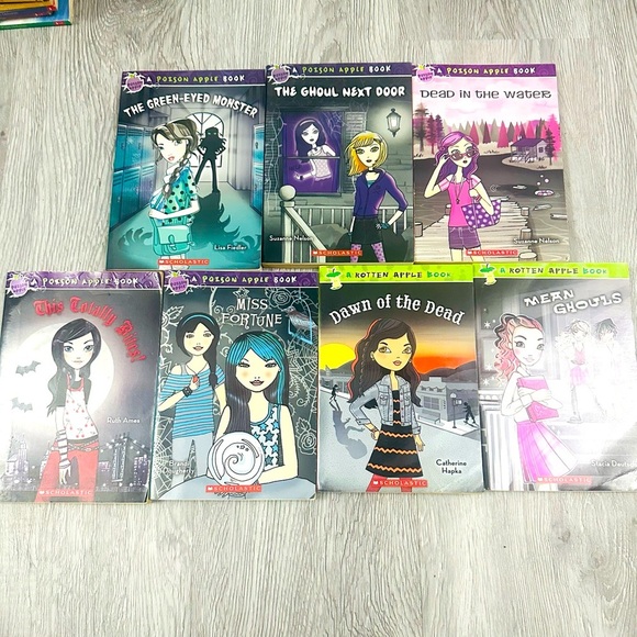 Lot of 7 Rotten/ Poison Apple Chapter Books Whimsigoth Spooky Season Teacher EUC - Picture 1 of 4